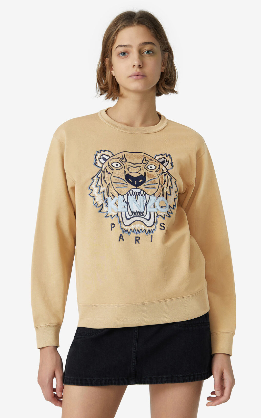 Kenzo Tiger Sudadera Mujer Beige | 6391485-RV